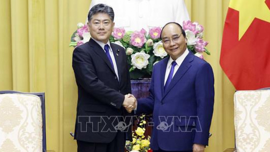 President receives Japanese Minister of Justice